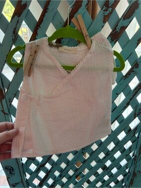 Pink Wrap-Style Baby Camisole